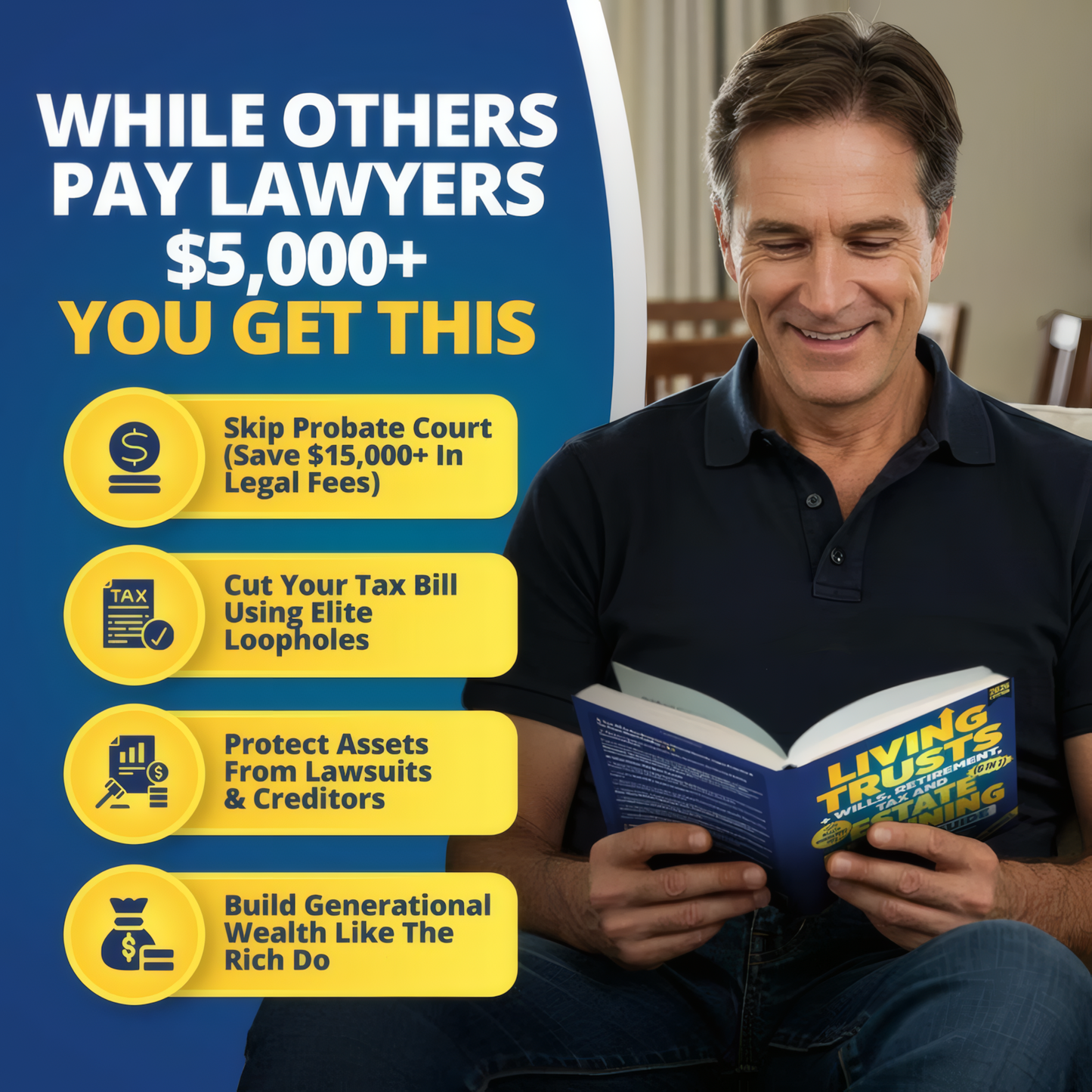 Living Trusts + Wills, Retirement, Tax & Estate Planning - The 6-in-1 Guide