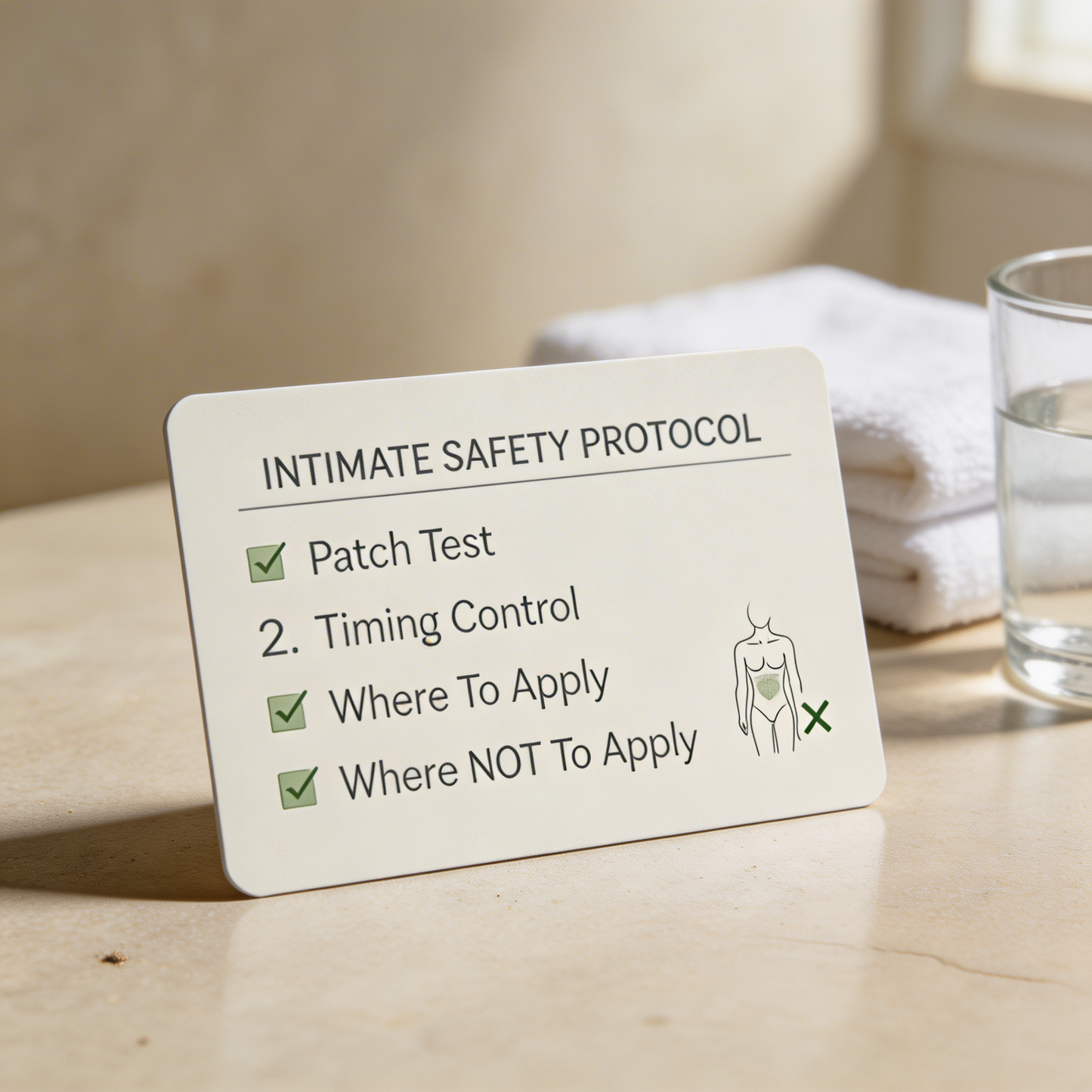 Intimate Safety Protocol Card VIP